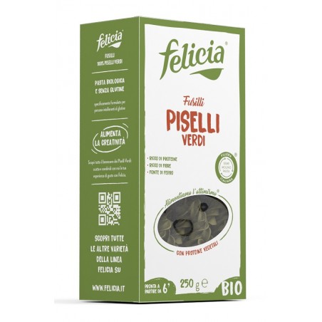 Andriani Felicia Bio Fusilli Piselli Verdi 250 G