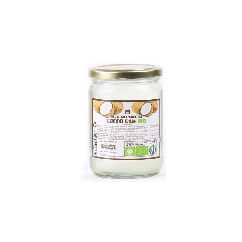 Erbavoglio Olio Di Cocco Bio 500 Ml