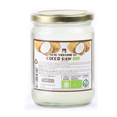 Erbavoglio Olio Di Cocco Bio 500 Ml