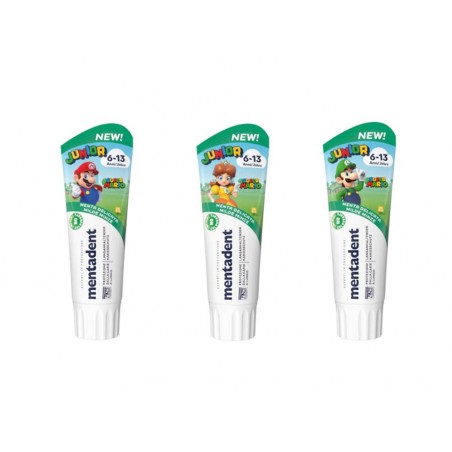 Mentadent Dentifricio Junior 6-13 Anni Gusto Menta Delicata 75 ml Per Ragazzi