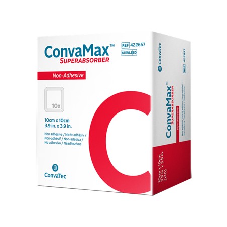 Convatec Medicazione Avanzata Convamax Superabsorber Non-adhesive 7,5 X 7,5 Cm 10 Pezzi