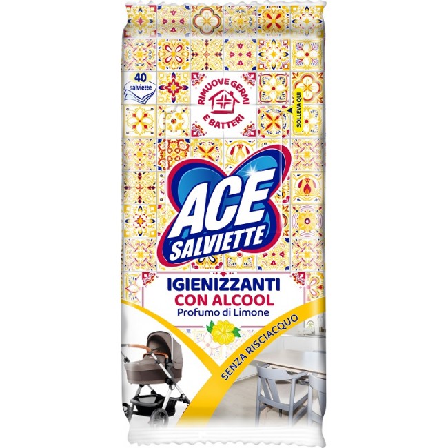 Fater Ace Salviette Igienizzanti Sgrassanti 40 Pezzi