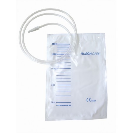 Teleflex Medical Sacca Di Drenaggio Letto Per Incontinenza 2000ml In Pvc Con Tubo Di Raccordo 130cm Diametro 5x7mm Monouso 30 Pe