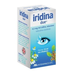 Iridina Due Collirio per Occhi Arrossati e Irritati 10 ml a base di Nafazolina