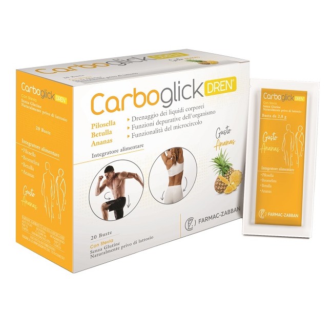 Farmac-zabban Carboglick Dren 20 Bustine