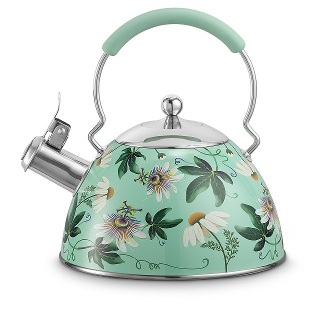 Neavita Bollitore a Fischio in Acciaio Inox Herbal Kettle 2300 ml per Piano a Gas e Induzione