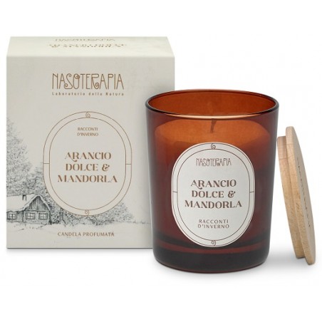 Nasoterapia Racconti D'inverno Candela Profumata Arancio Dolce e Mandorla 180 g HP Italia