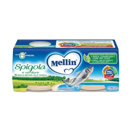 Danone Mellin Omog Spigola 2 X 80 G