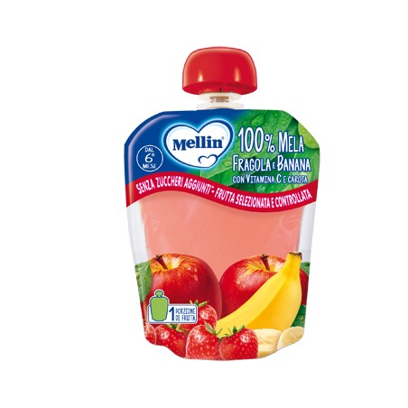 Danone Mellin Pouch Mela/fragola/banana 90 G