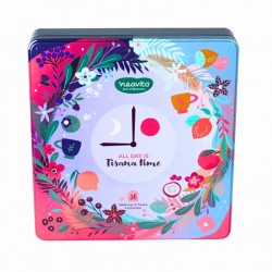 Neavita Cofanetto in Latta Tisana All Day is Tisana Time Selezione di Infusi e Tisane 36 Filtri Biologici