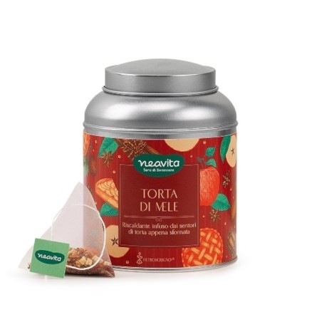 Neavita Infuso Torta Di Mele in Barattolino Caddy 15 Filtroscrigno Idea Regalo