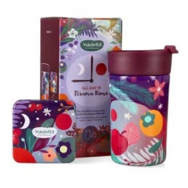 Neavita Cofanetto Tisana All Day is Tisana Time Mug Thermos 300 ml e 4 Filtri Bio Edizione Limitata