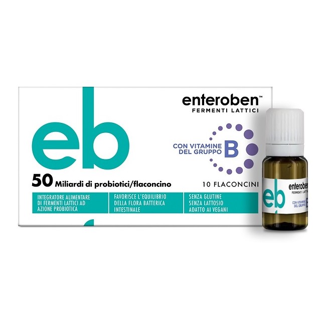 Bioartis Enteroben 50mld 10 Flaconcini Da 10 Ml