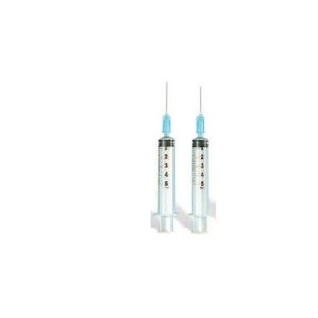 Safety Siringa 5 Ml Ago Gauge 21 Numero 2 Cono Centrale 1 Pezzo