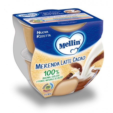 Danone Mellin Merenda Latte Cacao 2 X 100 G