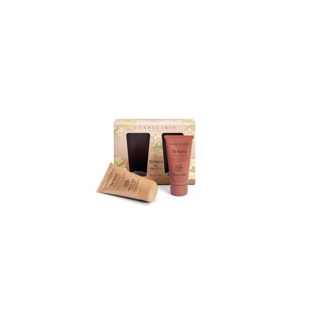 L'Erbolario Tè Nero Kit Valle Del Te' con Gel Detergente Viso & Mani 75 ml e Crema Mani 50 ml Edizione Limitata