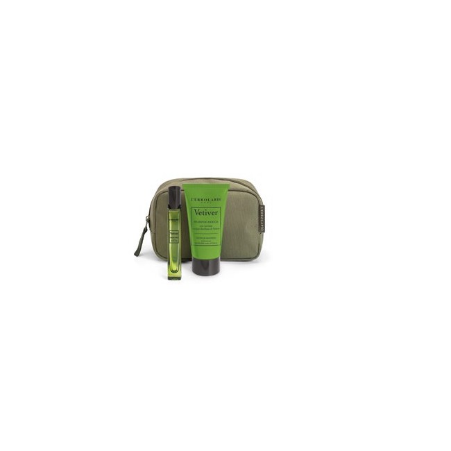 L'Erbolario Vetiver Beauty Verde Brezza con Profumo 10 ml e Shampoo Doccia 75 ml Formato da Viaggio Edizione Limitata