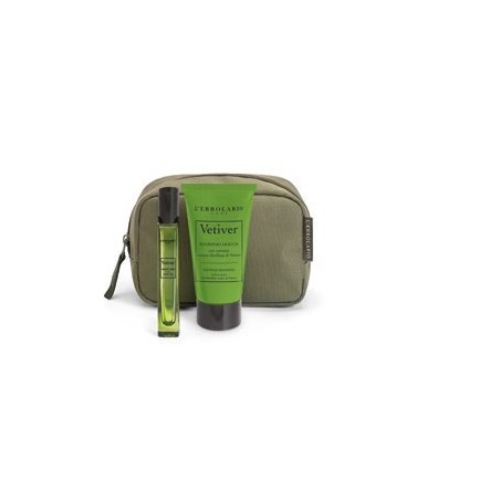 L'Erbolario Vetiver Beauty Verde Brezza con Profumo 10 ml e Shampoo Doccia 75 ml Formato da Viaggio Edizione Limitata