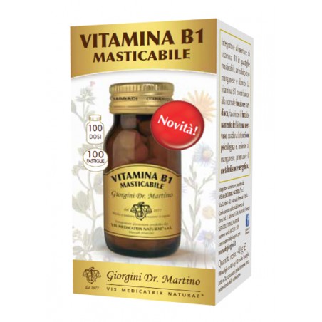 Dr. Giorgini Vitamina B1 Masticabile 100 Pastiglie