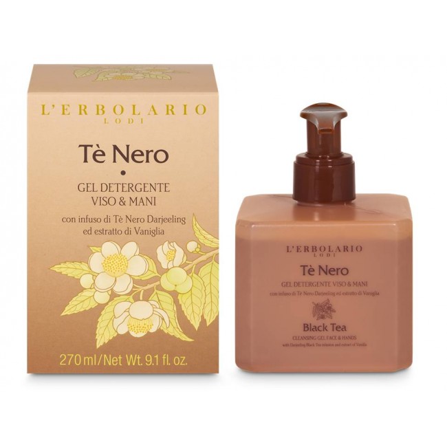 L'Erbolario Tè Nero Gel Detergente Viso & Mani 250 ml Novità 2024