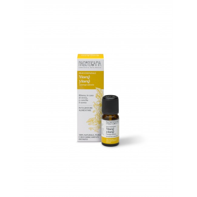 Nasoterapia Olio Essenziale Ylang Ylang 100% Puro Naturale 10 ml Rilassa e aiuta a sciogliere rabbia e nervosismo