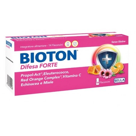 Sella Bioton Difesa Forte 14 Flaconcini Integratore per le Difese Immunitarie