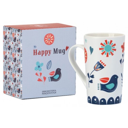 Erboristeria Magentina Tazza in Ceramica Happy Mug Fiori