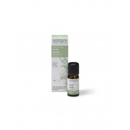 Nasoterapia Olio Essenziale Petit Grain Biologico 100% Puro Naturale 10 ml Rilassante e Calmante