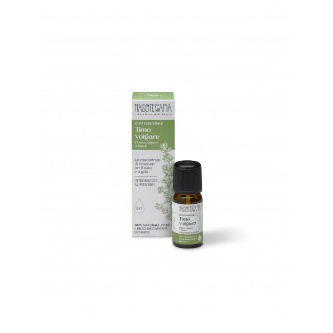 Nasoterapia Olio Essenziale Timo Volgare 100% Puro e Naturale 5 ml Benessere Naso e Gola