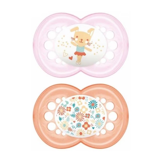 Mam Baby Mam Succhietto Original 16+ Silicone Femmina 2 Pezzi