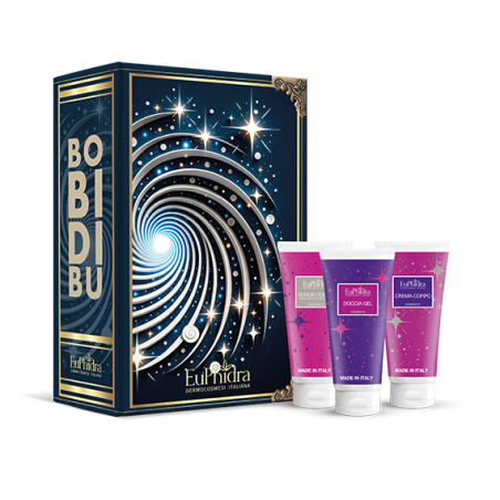 Euphidra Cofanetto Bobidibu Benessere Corpo con 3 prodotti. Scrub, Doccia Gel e Crema Corpo