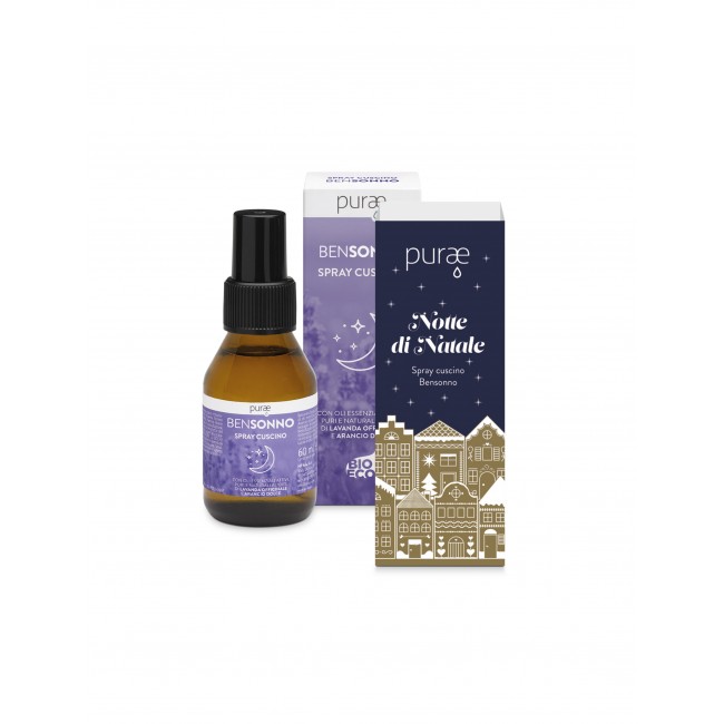 Purae Notte Di Natale Spray Cuscino Bensonno 60 ml Edizione Limitata