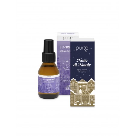 Purae Notte Di Natale Spray Cuscino Bensonno 60 ml Edizione Limitata