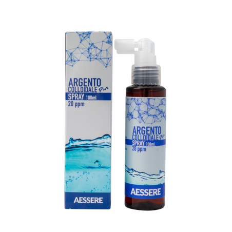 Aessere Argento Colloidale Plus Spray 20 ppm 100 ml Antibatterico e Antivirale