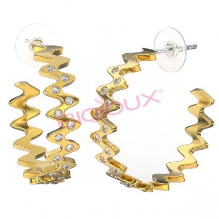 Biojoux Orecchino Sariel Gold Plated Bjt369 Anallergici e Biocompatibili