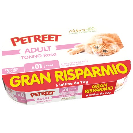 Ciam Petreet Cat A01 Gr Tonno Rosa 6x70 G