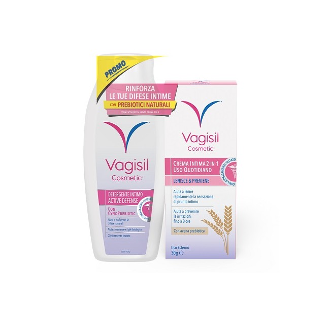 Combe Vagisil Duo Defense Crema Intima 2 In 1 30 G + Detergente Intimo 250 Ml Omaggio