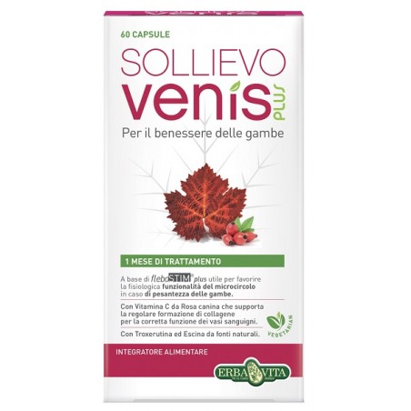 Erba Vita Sollievo Venis Plus 60 Capsule