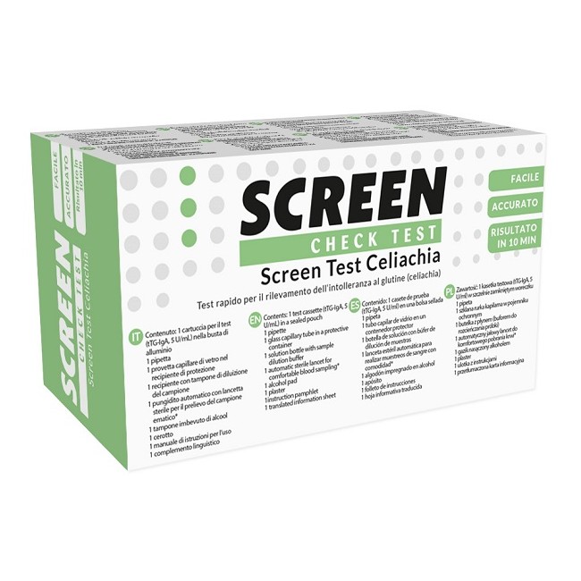 Screen Italia Screen Test Rapido Screen Test Celiachia Per Rilevazione Intolleranza Glutine 1 Pezzo