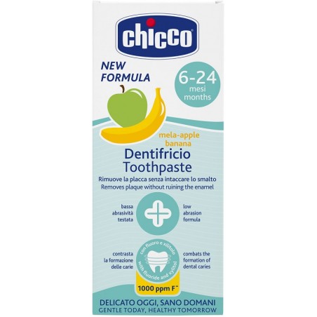 Chicco Dentifricio 6 Mesi+ Melabanana Con Fluoro 50 Ml