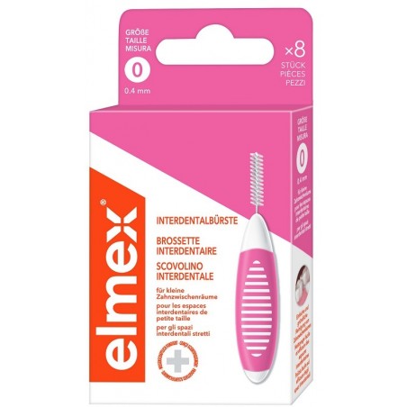 Colgate-palmolive Commerc. Elmex Interdental Brush Pink 0,4mm 8 Pezzi