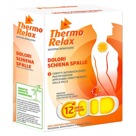 Alsipharma Thermorelax Cerotto Autoriscaldante Dolore Schiena/spalle 3 Pezzi