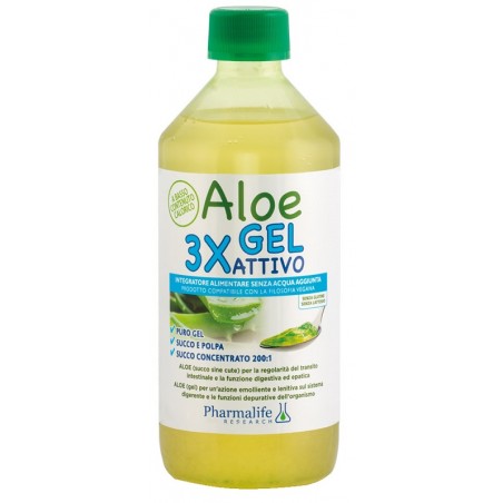 Pharmalife Research Aloe Gel 3x Attivo 500 Ml