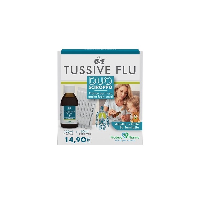 Prodeco Pharma Gse Tussive Flu Duo Flacone+6 Stick Pack Monodose