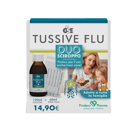 Prodeco Pharma Gse Tussive Flu Duo Flacone+6 Stick Pack Monodose