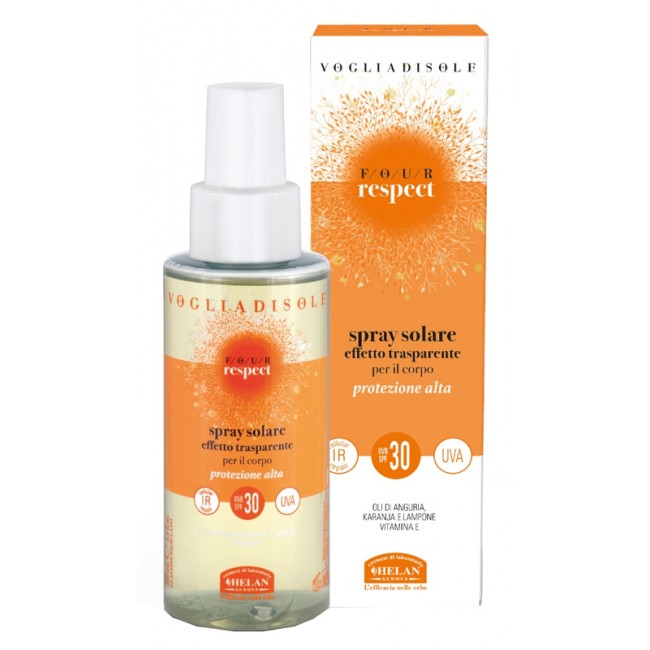 Helan Voglia Sole Respect Spray Solare Effetto Trasparente Spf3 150 Ml