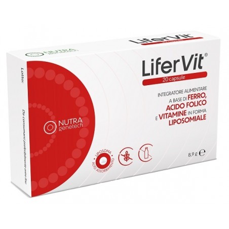 Nutragenetech Lifervit 20 Capsule