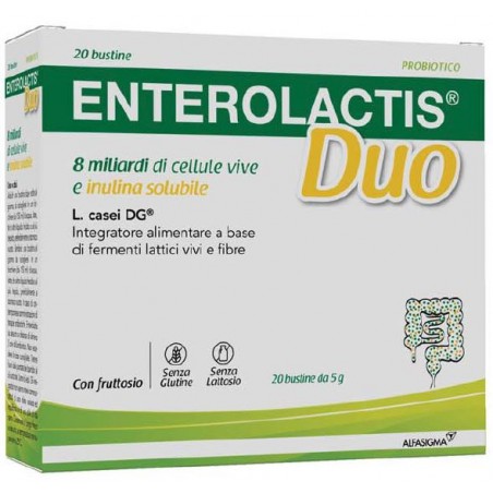 Alfasigma Enterolactis Duo 20 Bustine 5 G