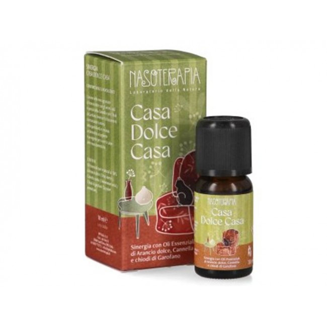 Nasoterapia Sinergia Casa Dolce Casa di Oli Essenziali di Arancio e Cannella 10 ml