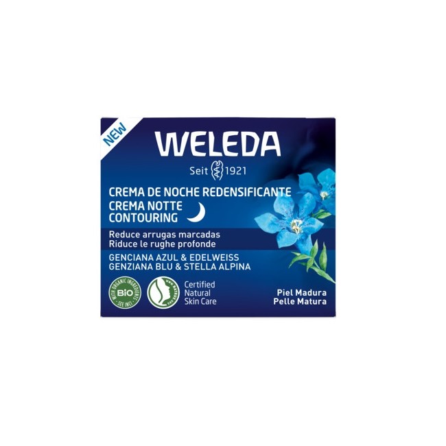 Weleda Crema Notte Contouring Genziana Blu & Stella Alpina 40 Ml